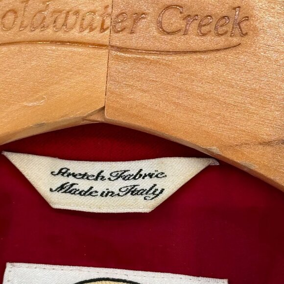 Talbots Red Blazer Jacket Size 14 petite womens Wool stretch career lined - Picture 3 of 9